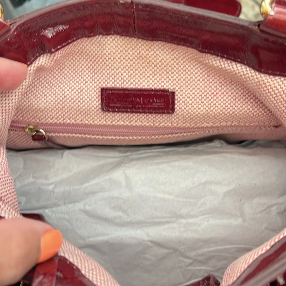 Dooney & Bourke Burgundy Shoulder Bag - Picture 14 of 16